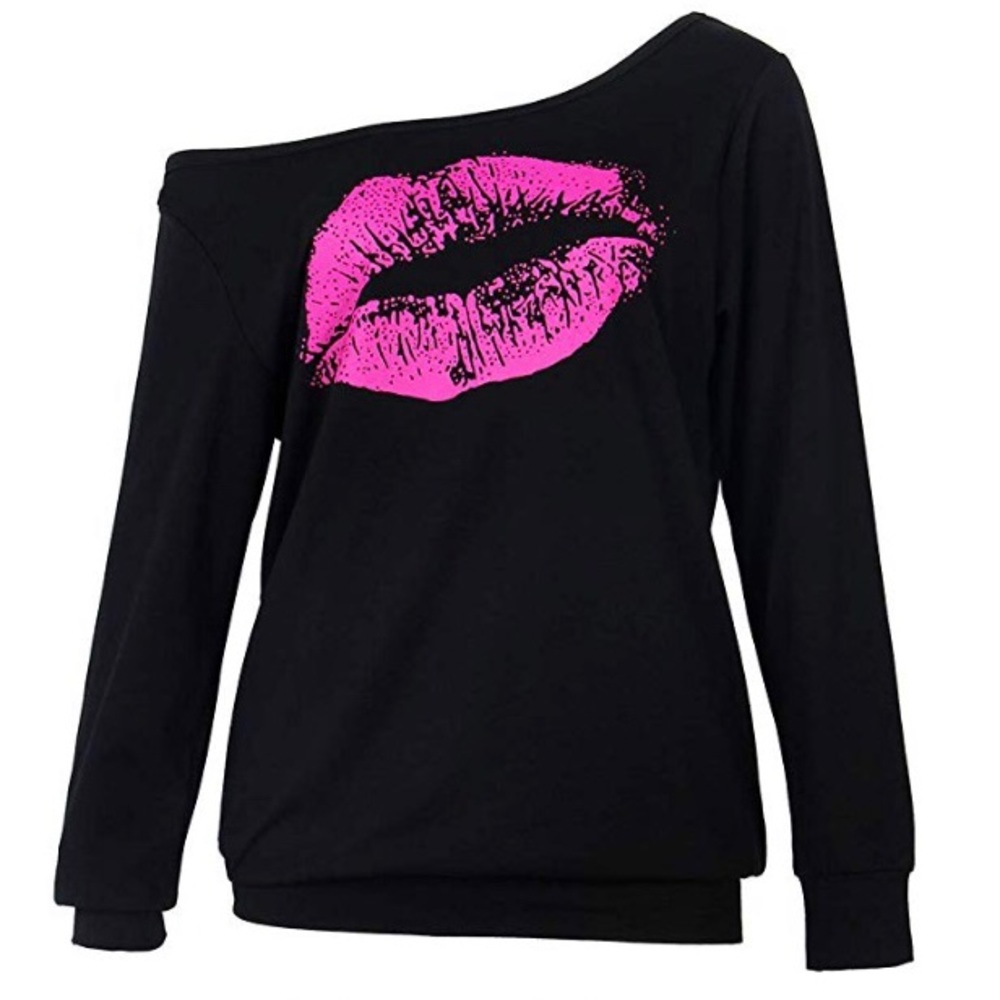 80’s Kissy Lips Sweatshirt